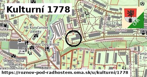 Kulturní 1778, Rožnov pod Radhoštěm