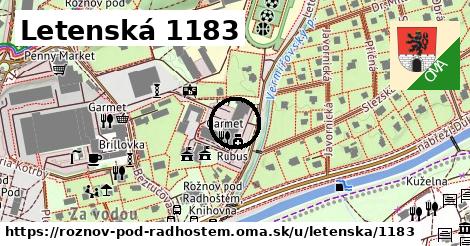 Letenská 1183, Rožnov pod Radhoštěm