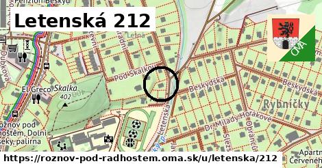 Letenská 212, Rožnov pod Radhoštěm