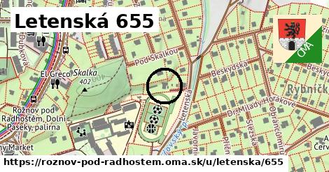 Letenská 655, Rožnov pod Radhoštěm