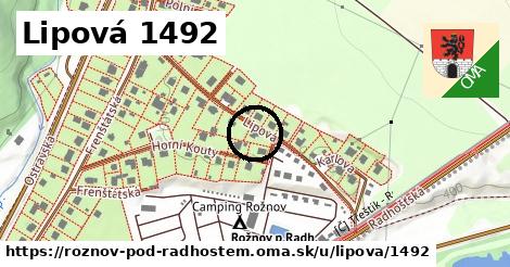 Lipová 1492, Rožnov pod Radhoštěm