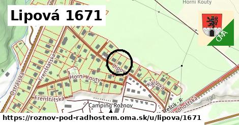 Lipová 1671, Rožnov pod Radhoštěm