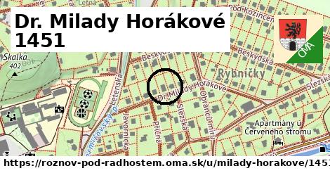 Dr. Milady Horákové 1451, Rožnov pod Radhoštěm