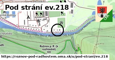 Pod strání ev.218, Rožnov pod Radhoštěm