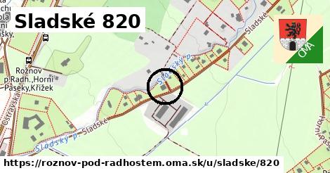 Sladské 820, Rožnov pod Radhoštěm