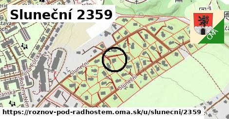 Sluneční 2359, Rožnov pod Radhoštěm