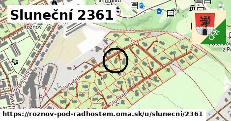 Sluneční 2361, Rožnov pod Radhoštěm