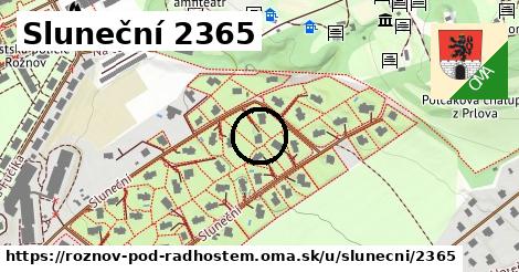 Sluneční 2365, Rožnov pod Radhoštěm