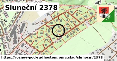 Sluneční 2378, Rožnov pod Radhoštěm