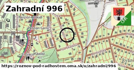 Zahradní 996, Rožnov pod Radhoštěm