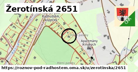 Žerotínská 2651, Rožnov pod Radhoštěm