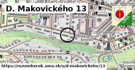 D. Makovického 13, Ružomberok