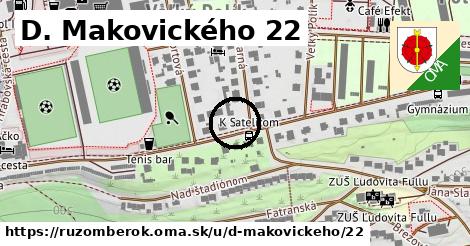 D. Makovického 22, Ružomberok