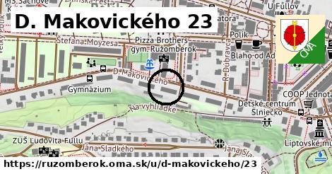 D. Makovického 23, Ružomberok