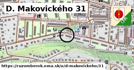 D. Makovického 31, Ružomberok
