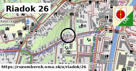 Riadok 26, Ružomberok