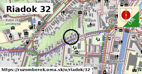 Riadok 32, Ružomberok