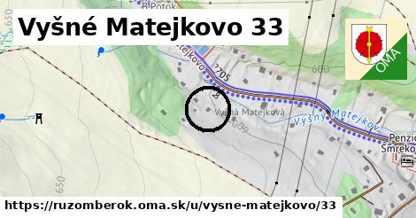 Vyšné Matejkovo 33, Ružomberok