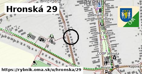 Hronská 29, Rybník