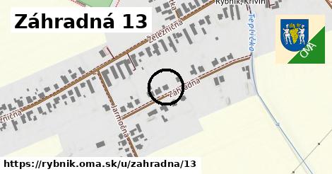 Záhradná 13, Rybník