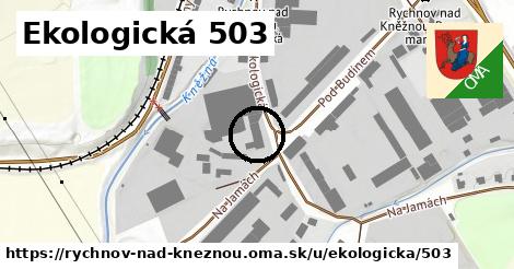 Ekologická 503, Rychnov nad Kněžnou