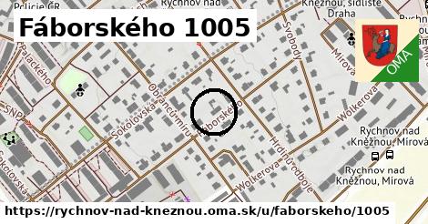 Fáborského 1005, Rychnov nad Kněžnou