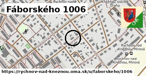 Fáborského 1006, Rychnov nad Kněžnou