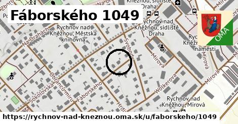 Fáborského 1049, Rychnov nad Kněžnou