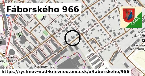 Fáborského 966, Rychnov nad Kněžnou