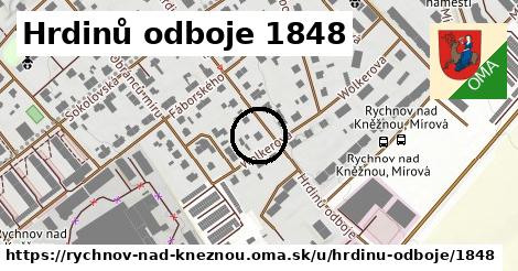 Hrdinů odboje 1848, Rychnov nad Kněžnou