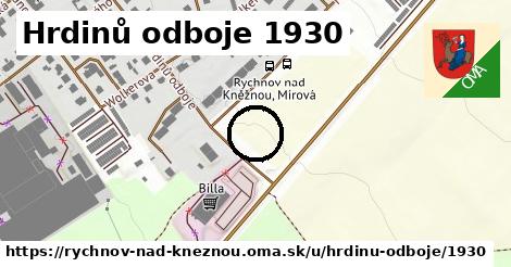 Hrdinů odboje 1930, Rychnov nad Kněžnou