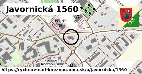 Javornická 1560, Rychnov nad Kněžnou