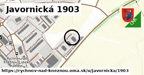 Javornická 1903, Rychnov nad Kněžnou