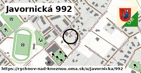 Javornická 992, Rychnov nad Kněžnou