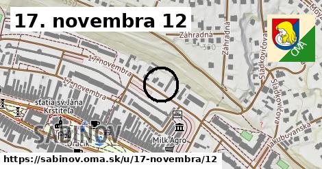 17. novembra 12, Sabinov