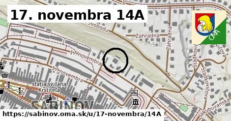 17. novembra 14A, Sabinov