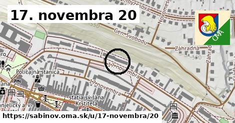 17. novembra 20, Sabinov