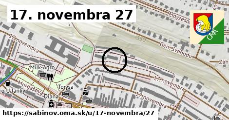 17. novembra 27, Sabinov