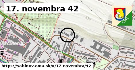 17. novembra 42, Sabinov