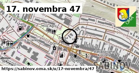 17. novembra 47, Sabinov