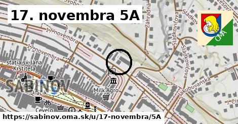 17. novembra 5A, Sabinov