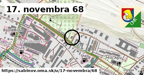 17. novembra 68, Sabinov