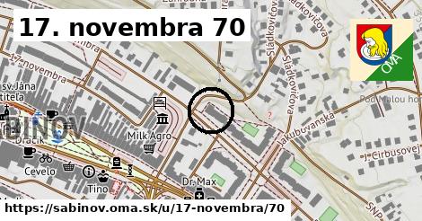 17. novembra 70, Sabinov