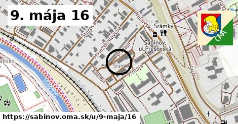 9. mája 16, Sabinov