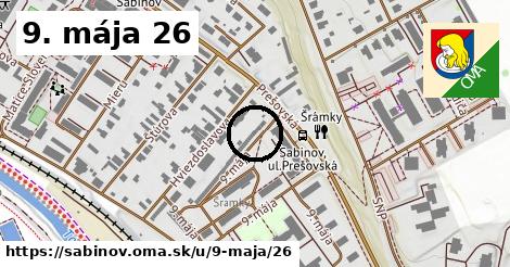 9. mája 26, Sabinov