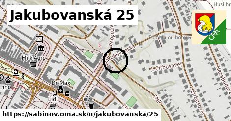 Jakubovanská 25, Sabinov