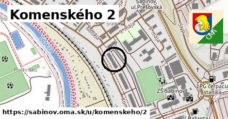 Komenského 2, Sabinov