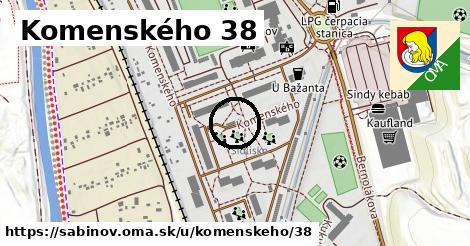 Komenského 38, Sabinov