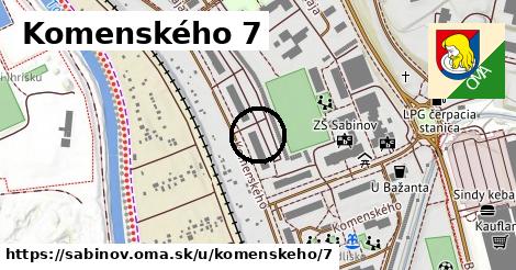 Komenského 7, Sabinov