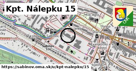 Kpt. Nálepku 15, Sabinov